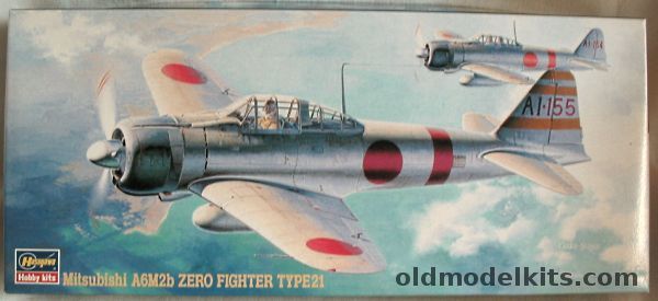 Hasegawa 1/72 Mitsubishi A6M2b Zero Fighter Type 21 - 2 Sq 1st Section Lt. Commander Sigeru Itaya - Tainan NAP 1/C Saburo Sakai - 261st FG, AP14 plastic model kit